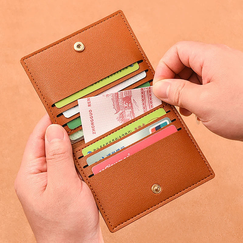 1 funda para tarjetas, delgada y compacta, para identificación bancaria, para licencia de conducir, sencilla y antidesmagnetización.