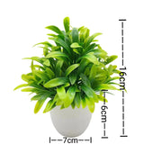 1pc Artificial Plants with Plastic Pots Perfect Greenery for Home Decorations, Office Desk, Living Room, and Bedroom Decoration