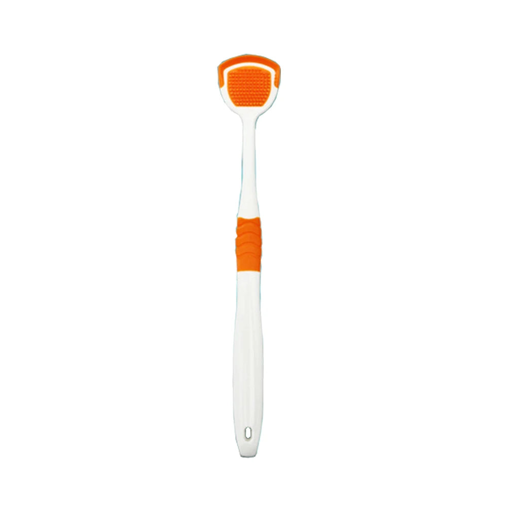 1/4pcs Tongue Cleaners Adult Kids Reusable Silicone Tongue Scraper Brush Washable Tongue Cleaning Tool Fresh Breath Oral Hygiene