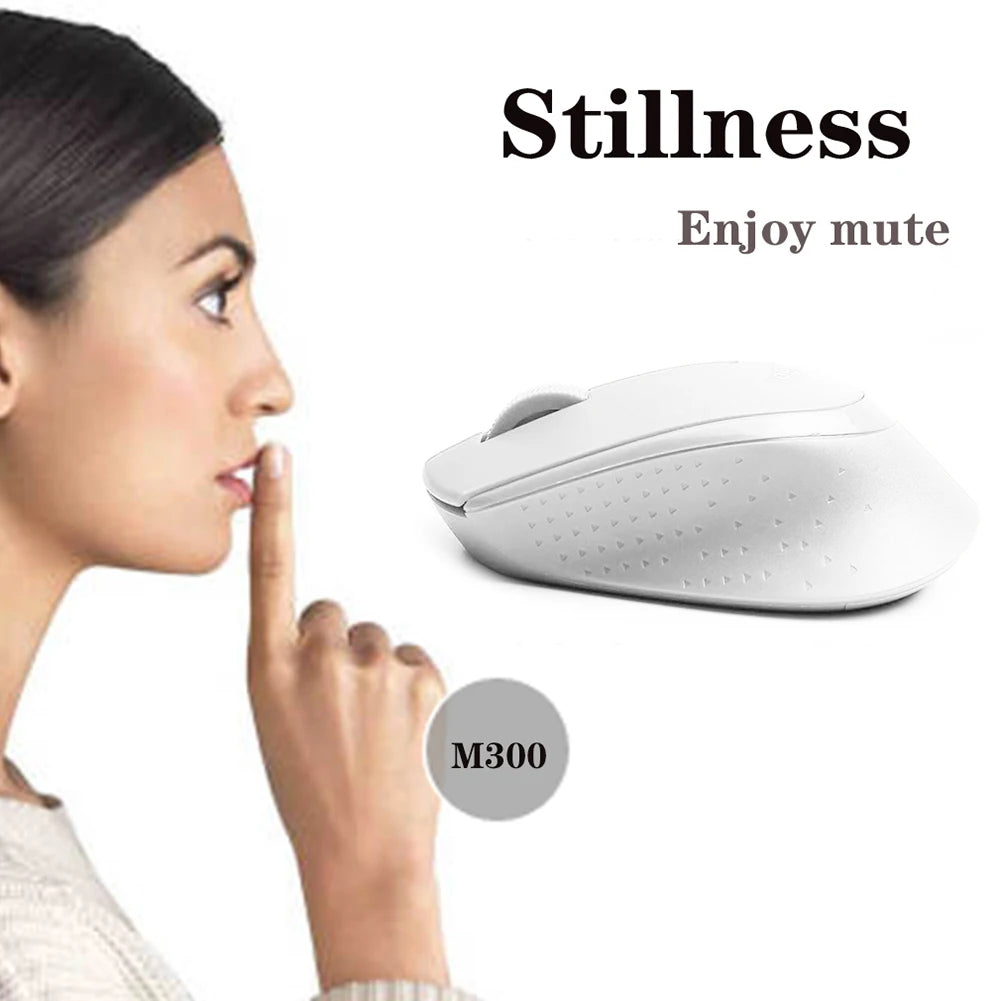 Ratón inalámbrico silencioso Logitech M330 de 1000 DPI, óptico y silencioso de 2,4 GHz con receptor USB, ideal para oficina, hogar y PC.