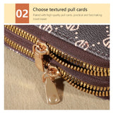 Chic Vintage Zippered Card Holder Wallet for Women - Secure Multi-Card Slots, Fashionable Faux Leather with Coin PurseLuxurious
