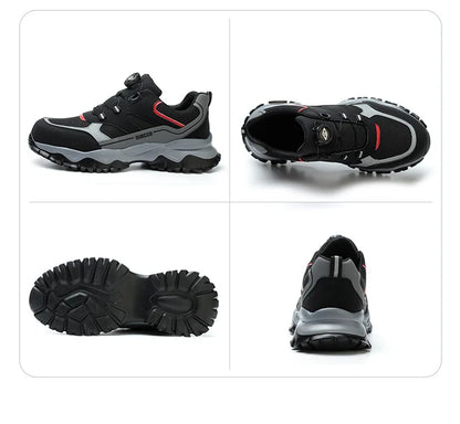 Anti-Piercing Steel Toe Safety Shoes, Certified Work Boots, Oilproof Slip Resistant for Construction & Industrial Shoes for Men