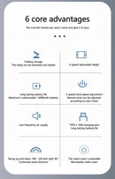 Portable Oscillating Standing Fan with Remote Controller Foldable Desk Fan Rechargeable Battery Powered Pedestal Fan for Camping