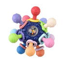 Baby Toys 0 12 Months Rotating Rattle Ball Grasping Activity Baby Development Toy Silicone Teether Sensory Toys for Babies Gifts