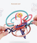 Baby Teething Toys Silicone Chew Teether Teethers for Babies Development Baby Rattle Newborn Infant Sensory Baby Toys 0-3-6-12 M
