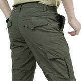Men's Summer Tactical Cargo Pants Lightweight Casual Waterproof Trousers Casual Pants Wear-Resistant Multi-Pocket Outdoor Hiking