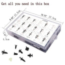 800pcs-100Pcs Car Fastener Clip Kit Fender Rivet Plastic Clips Auto Body Push Retainer Pin Rivet Bumper Door Trim Panel Repair