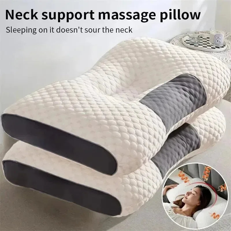 Knitted cotton pillow, cervical spine protection, sleep aid, pillow core, special household dormitory student pillow for adults