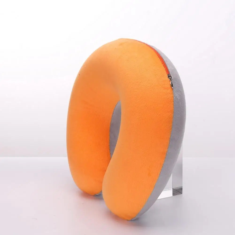 Almohada de cuello en forma de U, inflable, para aliviar la fatiga, para viajes, reposacabezas de vuelo, cojín para dormir en forma de U para avión.