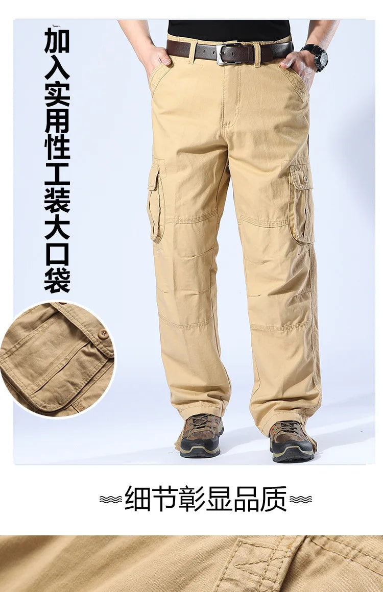 Men's Camouflage Cargo Pants Camo Cargo Multi Pockets Military Tactical Pants Man Hip Hop Joggers Streetwear Sweatpant for Men