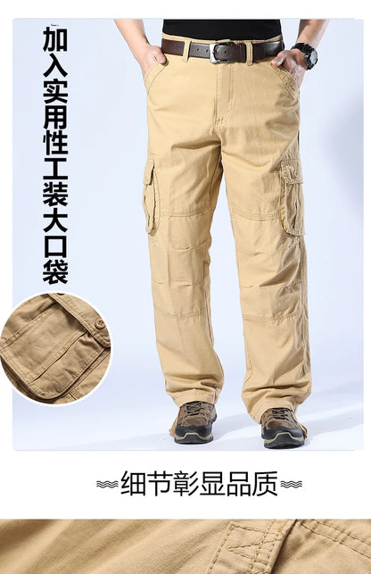 Men's Camouflage Cargo Pants Camo Cargo Multi Pockets Military Tactical Pants Man Hip Hop Joggers Streetwear Sweatpant for Men
