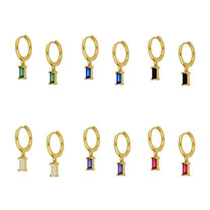 CANNER 925 Sterling Silver French Punk Hip-Hop Geometric Small Hoop Earrings for Women Gold Silver Party Jewelry Accessories