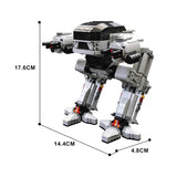 Gobricks UCS Scale ED-209 Robot Model Executing robot mechanical war police Enforcement Series 209 MOC Building Block Gift