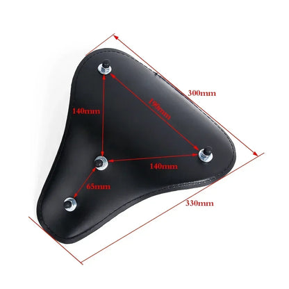 Motorcycle Universal Brown PU Solo Driver Seat Springs Bracket Mount Kit For Harley Honda Yamaha Suzuki Indian Triumph BMW ATV