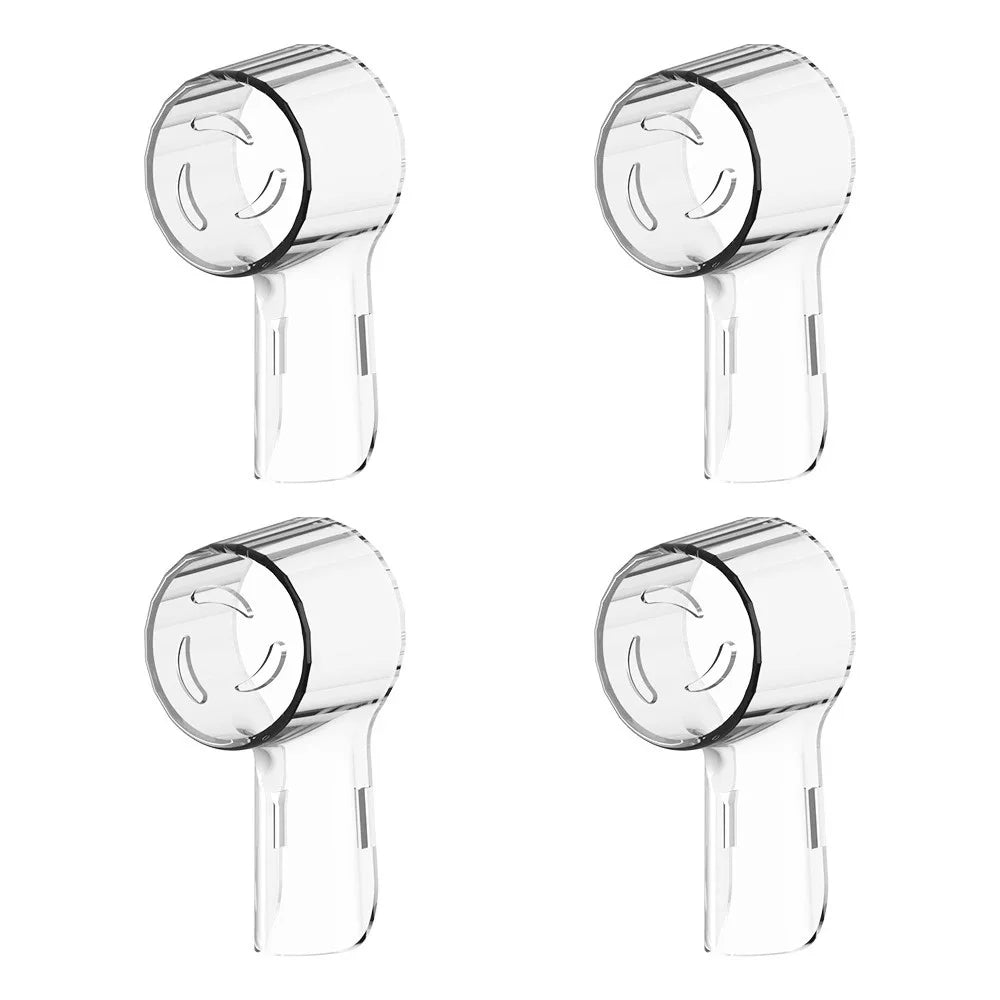 Kit com 2 ou 4 capas protetoras contra poeira para cabeças de escova de dentes elétrica, compatíveis com as linhas Braun Oral-B e iO.
