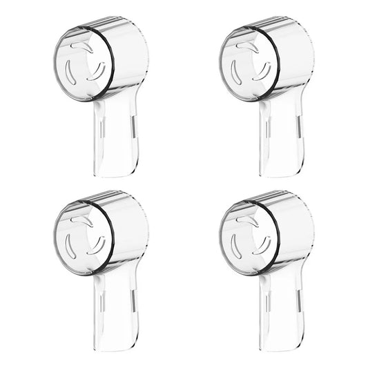 Kit com 2 ou 4 capas protetoras contra poeira para cabeças de escova de dentes elétrica, compatíveis com as linhas Braun Oral-B e iO.