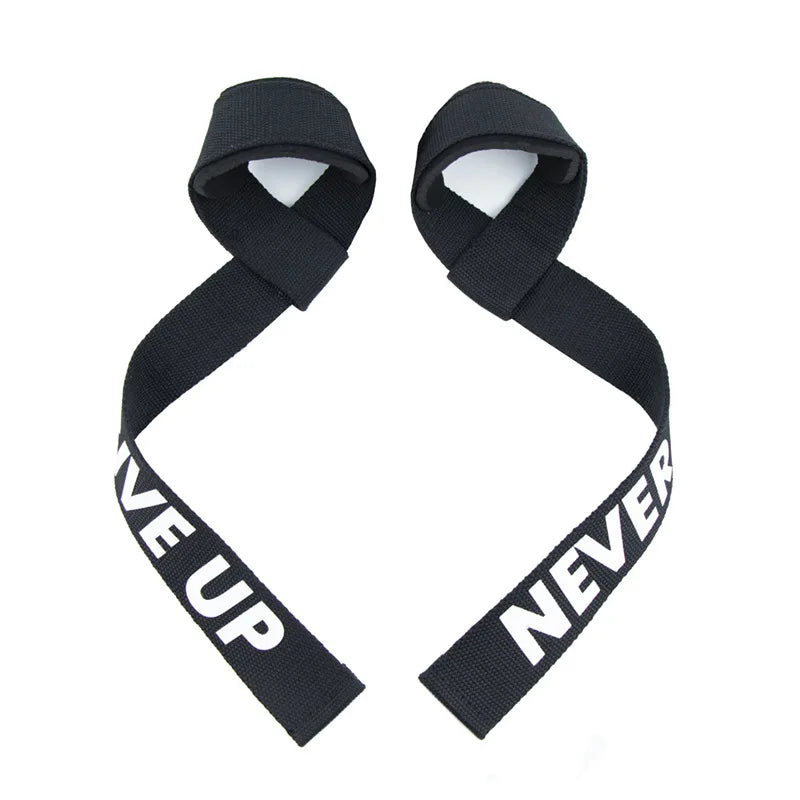 1 par de correas antideslizantes para mancuernas de gimnasio, correas para levantamiento de pesas, equipo de fitness CrossFit, muñequeras para entrenamiento de ejercicios de levantamiento.