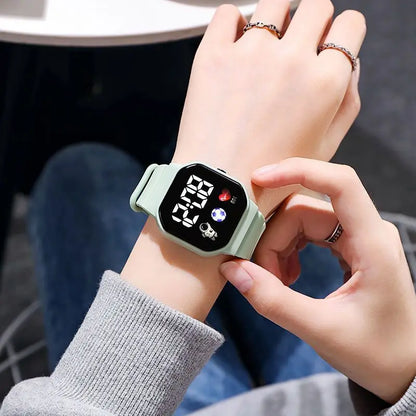 Kids Watch Sport LED Digital Watches Spaceman Silicone Strap Waterproof Electronic Wristwatch for Children Boys Girls Gifts