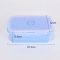 Collapsible Silicone Food Storage Container,Bento Lunch Boxes For Kitchen, Microwave Safe. Foldable Design Saves Your Space.