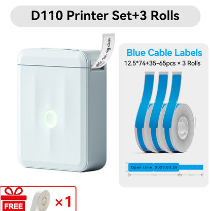 Niimbot D110/D11/H1S Mini Thermal Label Printer Portable Paper Maker Wireless Sticker Machine Inkless Labeller for Office Home
