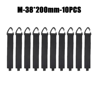 Organizador de cables con hebilla triangular para la gestión de cables de alimentación, nailon, correas resistentes para cables, mangueras, organizador para coche, 10 unidades 