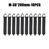 Organizador de cables con hebilla triangular para la gestión de cables de alimentación, nailon, correas resistentes para cables, mangueras, organizador para coche, 10 unidades 