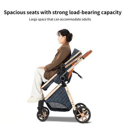 Cochecitos 3 en 1, cochecito de bebé, asiento de coche, cochecito de viaje, cochecito para recién nacidos, paisaje alto, artículos para madres, niños y bebés.