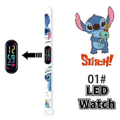 Pokemon Pikachu Dragon Ball Z Sport Casual Watches Led Silicone Watch Color Lovely Digital Children Wristwatch Clock Gift Toys