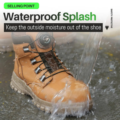 Work Safety Boots Men Waterproof Security Boots lightweight Industrial Steel Toe Work Shoes Protective Men Safety Shoes Size 48
