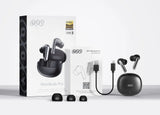QCY MeloBuds Pro Adaptive Hybrid Active Noise Cancelling Wireless Earbuds 46dB Bluetooth 5.3 LDAC Hi-Res Audio 34H Earphones