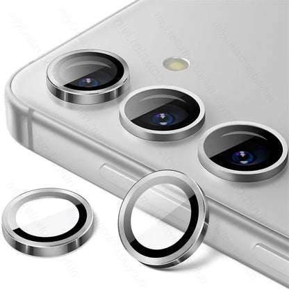 Matel Ring+Tempered Glass Moblie Phone Camera Lens Film For Samsung Galaxy A55 A35 A25 A15 5G Sumsung Samung A 55 35 25 15 2024