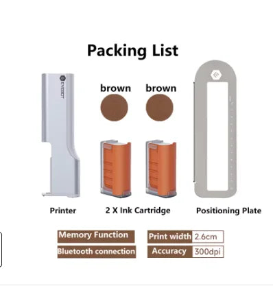 EVEBOT Printpen Food-Specific Handheld Printer Bread Coffee Milk Tea Biscuit Pattern Logo Smart Portable Mini Small Print