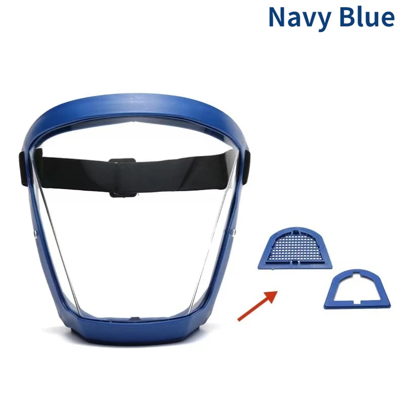 Kitchen Transparent Full Face Shield Home Oil-splash Proof Eye Facial Anti-fog Head Cover Safety Glasses