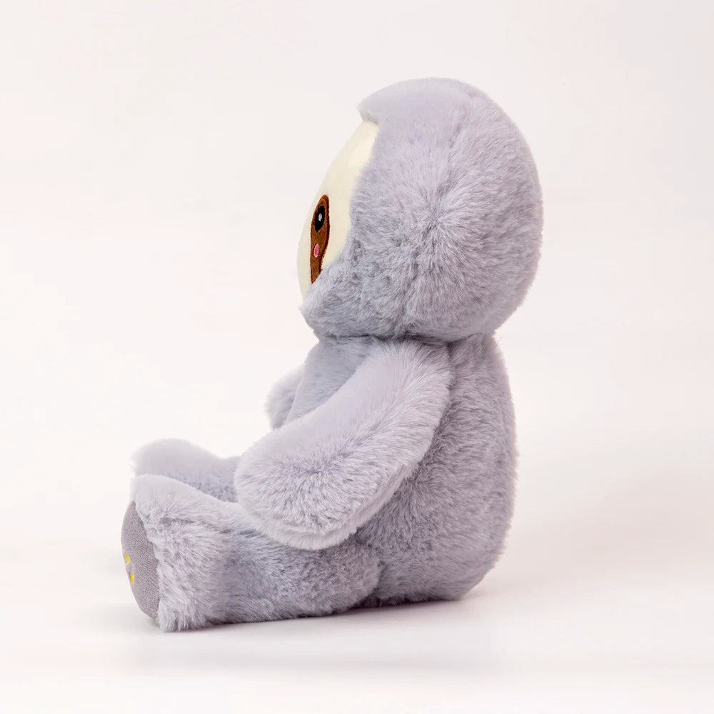 Peluche de perezoso que respira kawaii, oso relajante para bebés, compañero de sueño para bebés, peluche con sonido y luz