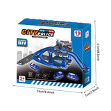 Children Track Parking Toys Multi-storey Parking Building Fire Police Engineering Dinosaur Car Car Toys 