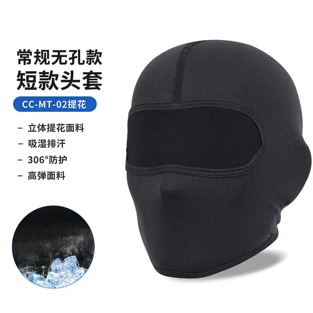 Ciclismo Respirável Unisex Balaclava, Seda De Gelo, Equitação De Motocicleta, Máscara Facial De Esportes, Proteção Do Pescoço, Verão Headwear Protetor Solar