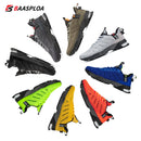 Baasploa Men Running Shoes Mesh Breathable Sport Shoes For Men Fashion Lightweight Casual Sneakers Non-Slip Lace Up Plus Size 50