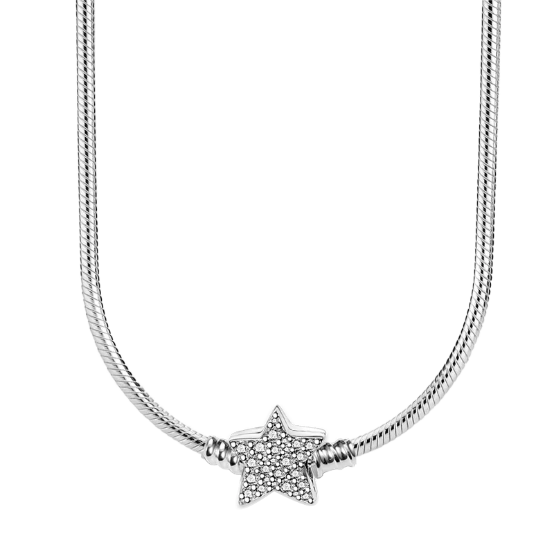 Pulsera de plata de ley 925 para hombre y mujer, adecuada para collares, accesorios elegantes, regalos boutique de alta gama, nuevo 
