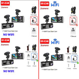 2/3Camera WIFI Dash Cam Cabin Car Dvr 1080P Interior Vehicle Three Way Channel Dvrs Recorder Video Registrator Dashcam Camcorder