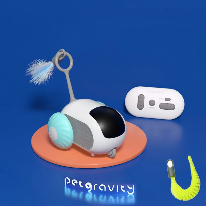 Juguete interactivo inteligente para gatos con gravedad para mascotas, automático, con movimiento y control remoto, para interiores, con forma de pelota, para perros.