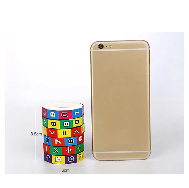 Montessori Magic Cylinder Mathematics Numbers Cube Arithmetic Toy Kids Math Counting Game Puzzle for Children Education Learning