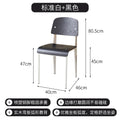 American Retro Dining Chair. Dopamine Chair Solid Wood Vitra Chair. Household Light Luxury High-end Backrest Chair