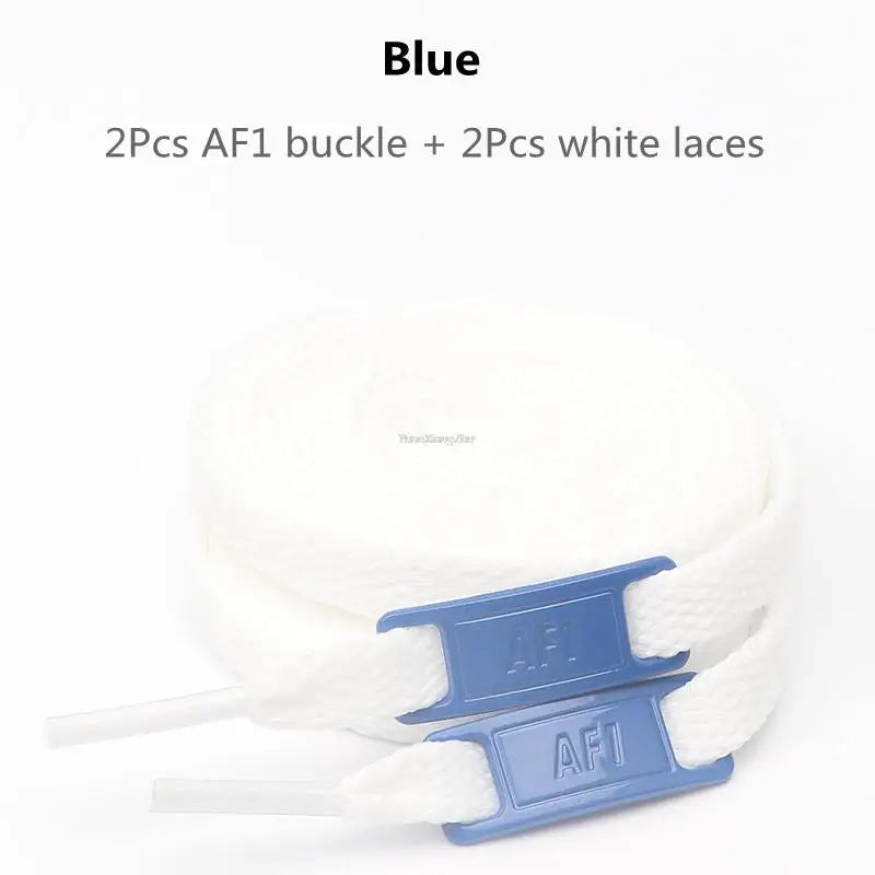 Cordones originales AF1, combinación de cordones blancos para zapatos planos y decoración de zapatos, para zapatillas Air Force One, accesorios para zapatos.