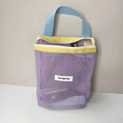 Soft Color Makeup Bag with Drain Holes Large Shower Organizer Travel Essentials