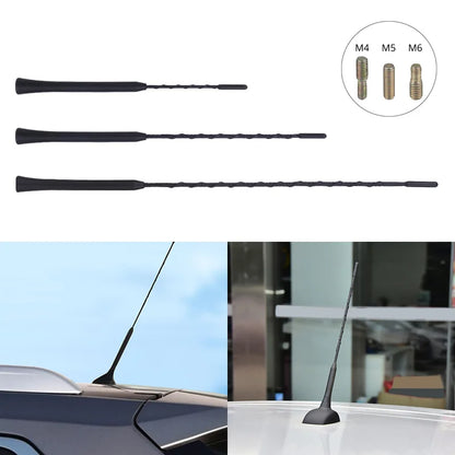 Antena de carro 9 "11" 16 "com parafuso m4 m5 m6 recepção de sinal de carro am amplificador de rádio fm impulsionador universal antena impulsionador