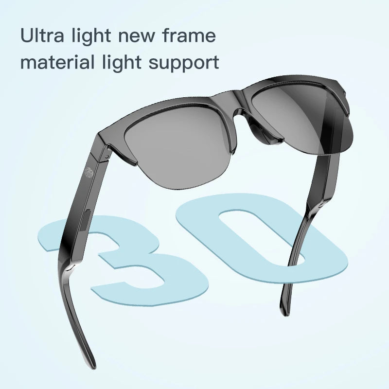 Gafas de sol inteligentes Xiaomi MIJIA con Bluetooth, llamadas, auriculares deportivos para exteriores, alta fidelidad, luz azul, resistentes al agua y anti-UV para hombres y mujeres.