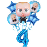 Decoração de festa de aniversário do tema dos desenhos animados, Talheres descartáveis, Balão para meninos e meninas, Baby Shower, Presente para crianças