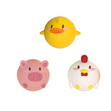 LED Light Up Brinquedos para crianças Brinquedo de banho de animais fofos Flutuador de borracha macia Pato luminoso de indução para natação Presentes engraçados