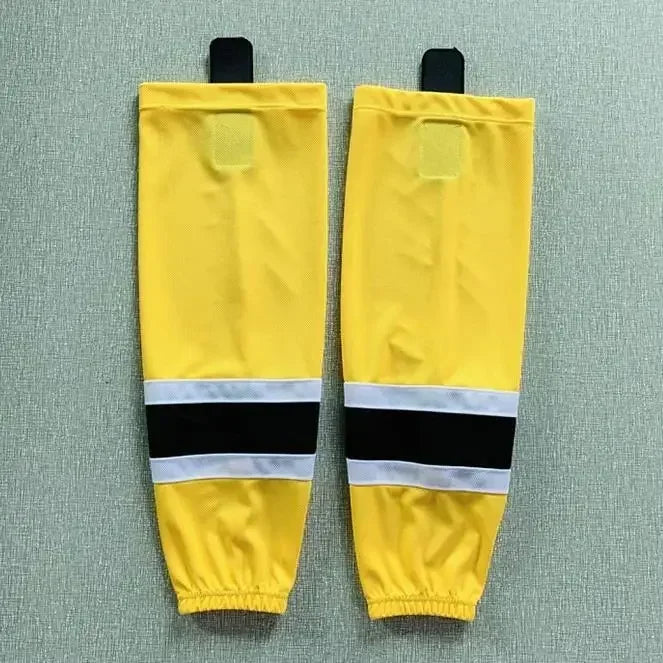 1 Pair Multiple Colors Knit Ice Hockey Socks 100% Polyester Team Training Socks Practice Socks Hockey Equipment Sports Sock