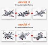 1000+Pcs Navy War Chariot Ship Army Boat Plane Model Warships Building Blocks City Children Toys for Boy